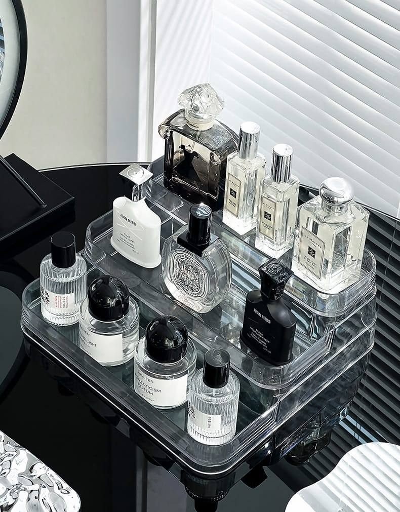 Acrylic perfume display rack